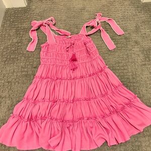 Chelsea and Violet Pink Ruffle Dress